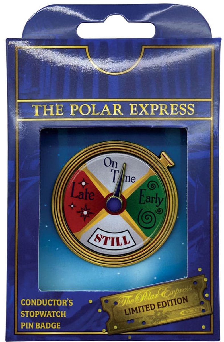 Polar Express Pin Badge Conductor's Stopwatch Spinning Limited Edition