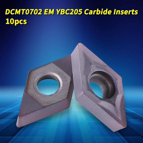 10 stks/set CNC Carbide Tip Inserts Blade Cutter Draaibank Draaigereedschap met Doos DCGT070204-AK voor het Snijden van Aluminium Koperlegering en Andere Non-ferro metalen
