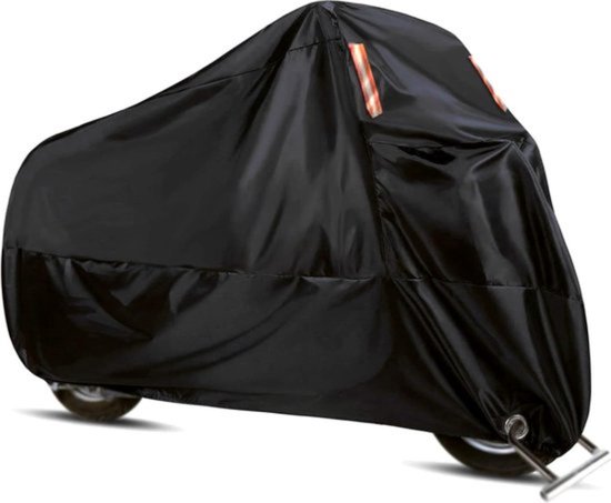 Motorhoes Afsluitbaar Waterdicht 210D Dikker All Weather Binnen Buiten Hittebestendig Motor Opbergtas 104''x 49''x 41 '' Zwart XXL