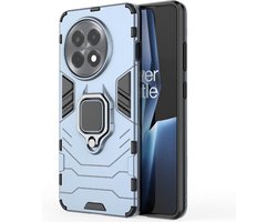 Coverup Hoesje - Geschikt voor OnePlus 13R Hoesje - Coverup Ring Kickstand Back Cover - Lichtblauw
