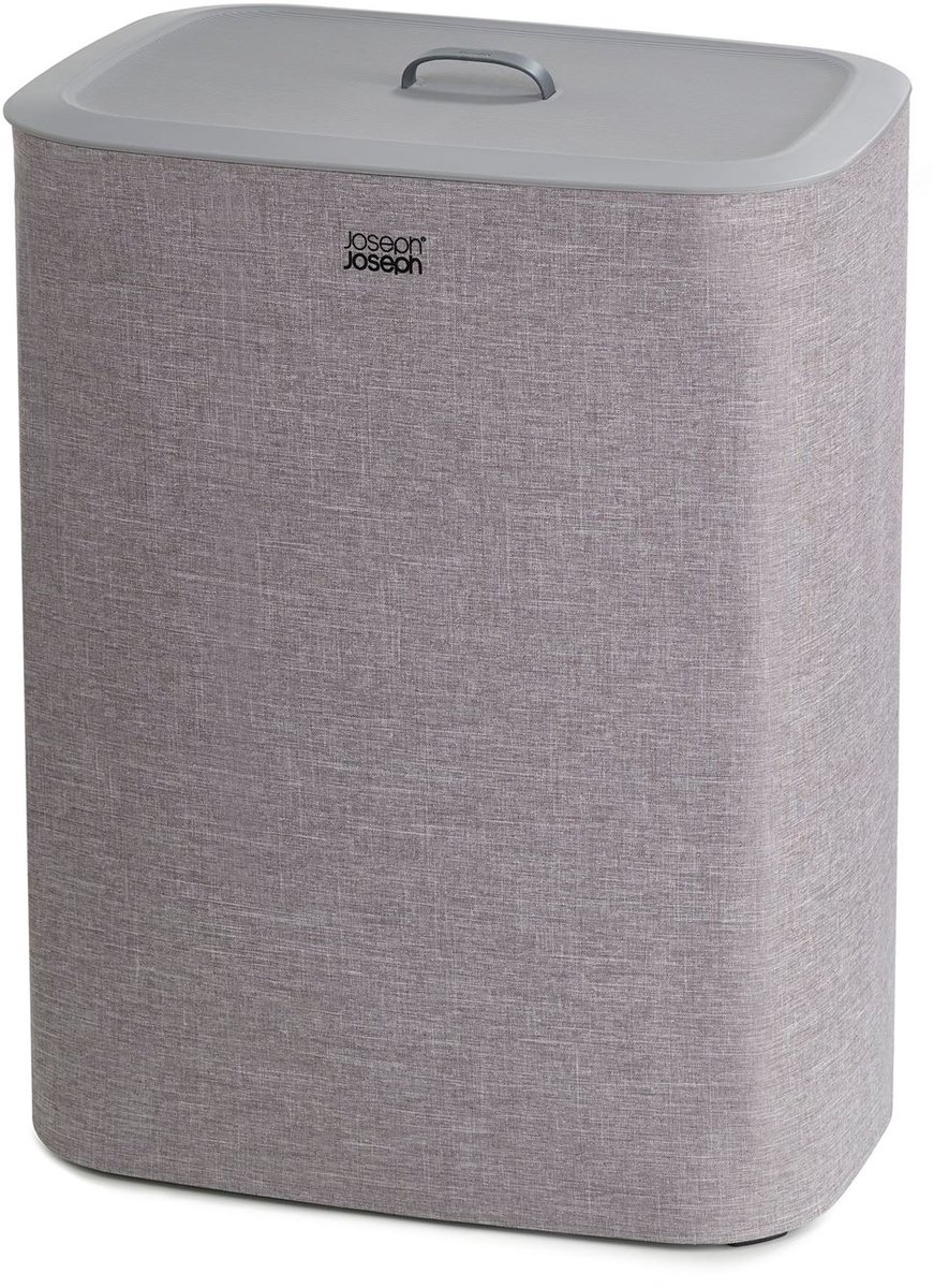 Joseph Joseph Tota Wasmand - 2 Compartimenten – Was Sorteren – 90 Liter - Grijs
