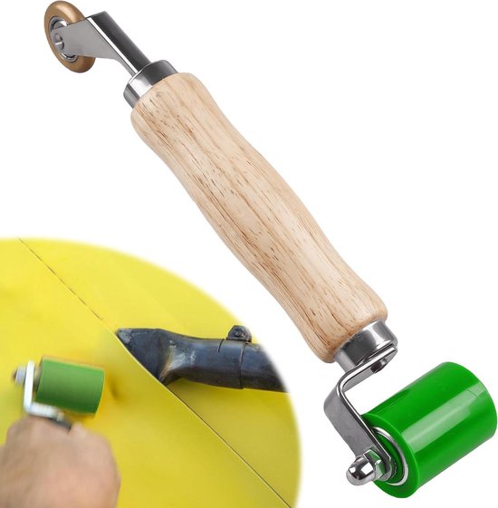 2 stuks aandrukwals, aandrukrol, handdrukwals, hittebestendige siliconen rol, rubberen aandrukrol, aandrukrol gereedschap, voor randafwerking en het lassen van PVC-zeilen
