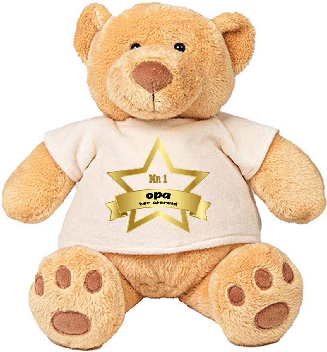 Teddy Beer Nr 1 Opa ter Wereld - familie - liefste - ster - knuffel