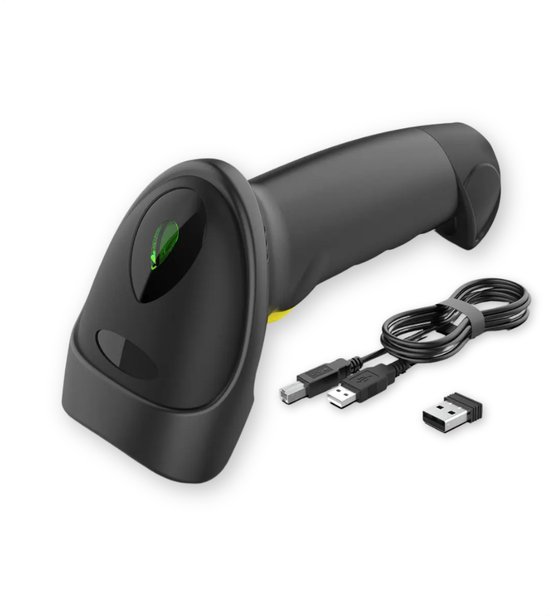 Scanner Code-Barres Sans Fil Detepo - USB/Bluetooth, Portée 70m, Base Rechargeable