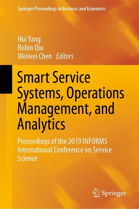 Smart Service Systems Operations Management and Analytics - cover