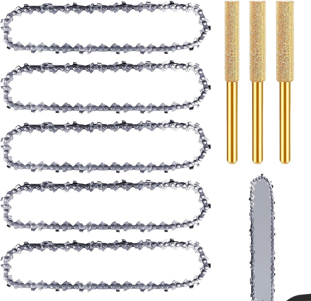5 Stuks 15 cm Zaagkettingen - Universele Ketting voor Mini-Kettingzagen