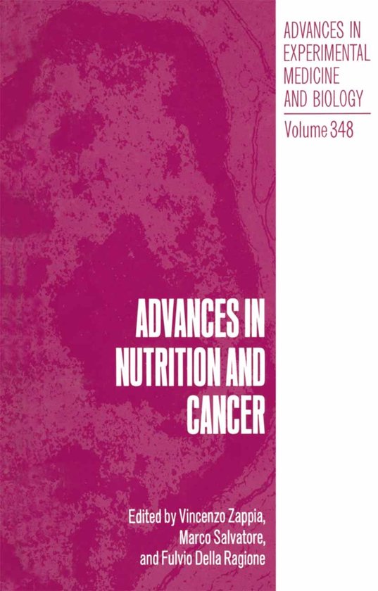 Advances in Nutrition and Cancer - cover