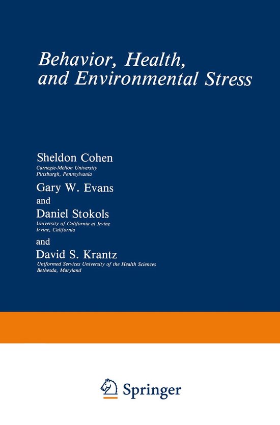 Behavior, Health, and Environmental Stress - cover