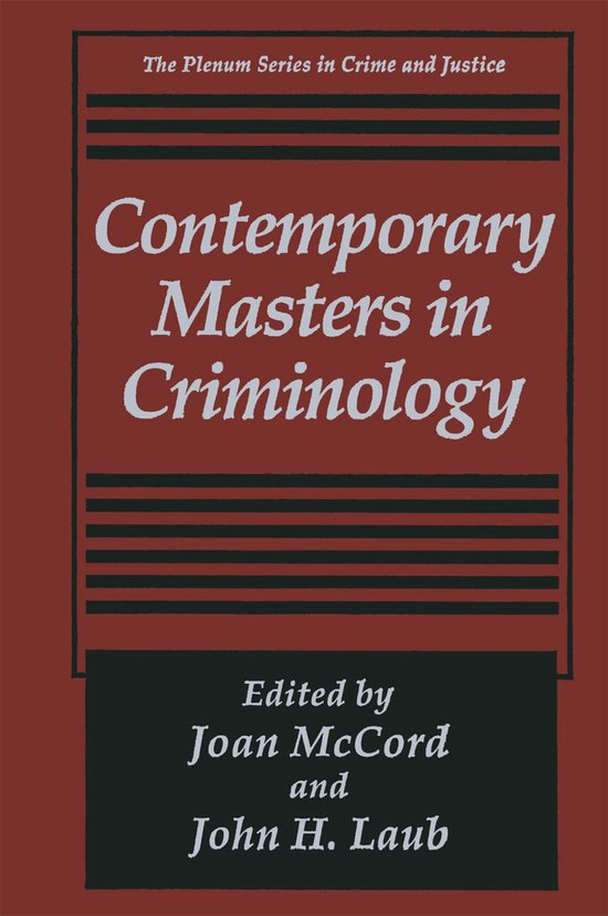 Contemporary Masters in Criminology - cover