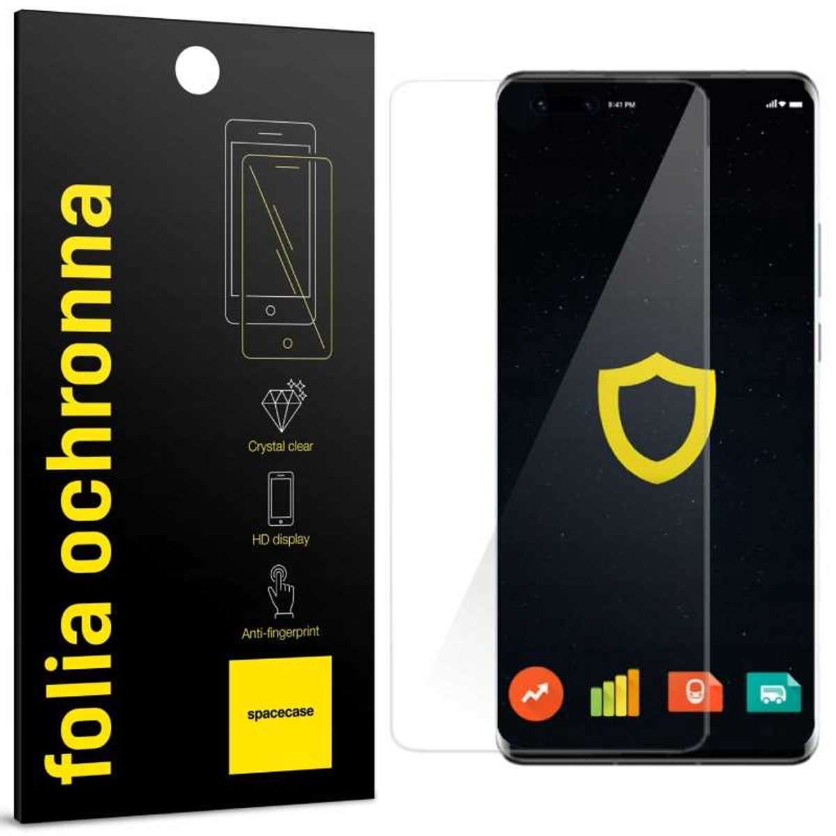 Spacecase Gehard Glas Hydrogel Voor Huawei Mate 40 Pro Folie