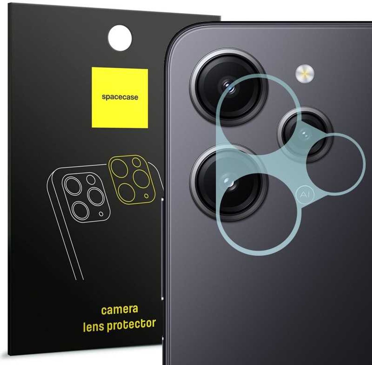 Spacecase Gehard Glas Voor Xiaomi Redmi 12 4G Camera Glasfilm