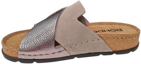 Rohde 5410 - Chaussons femme - Couleur : Grijs - Pointure : 42