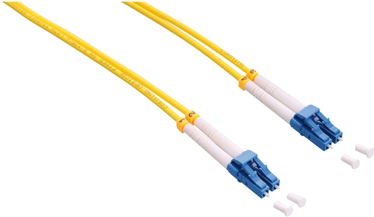 LogiLink FP0LC01 Glasvezel Optische vezel Aansluitkabel 9/125 µ Singlemode OS2 1.00 m