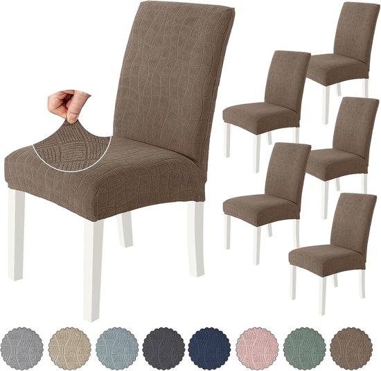 Ciieeo - Duurzame Elastische Stoelhoezen Voor Eetkamerstoelen