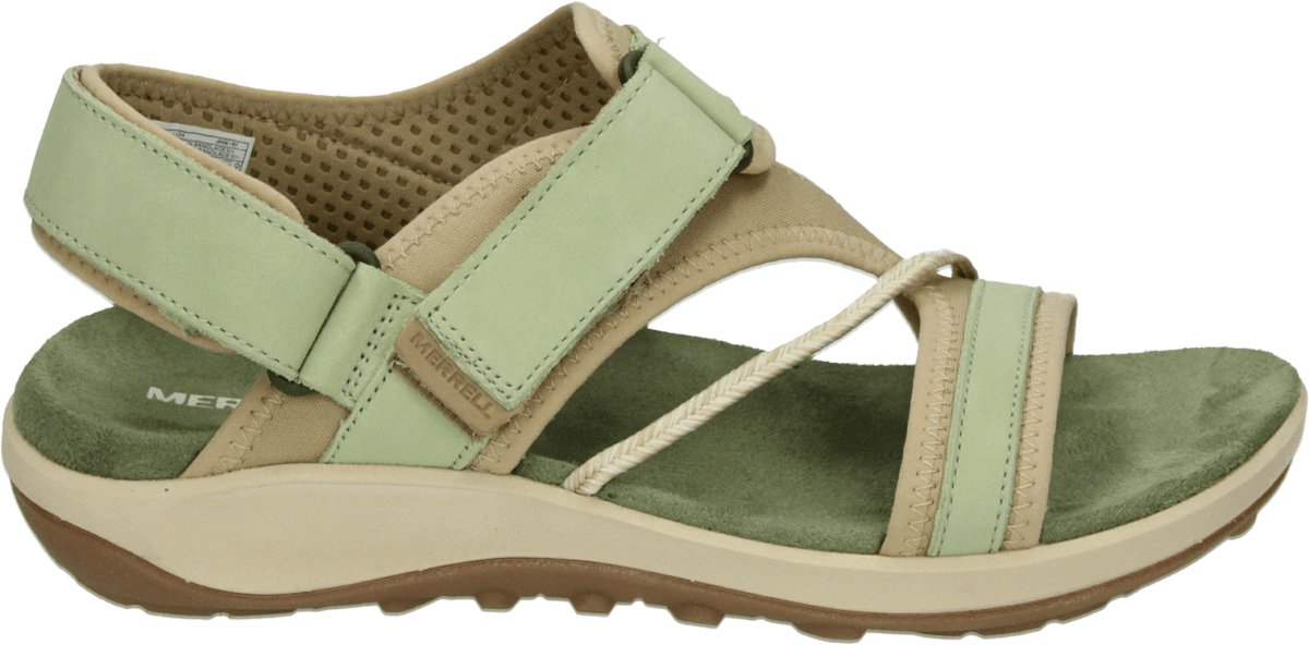 Merrell J008162 TERRAN 4 BACKSTRAP Sandalen met hakDames Sandalen Groen