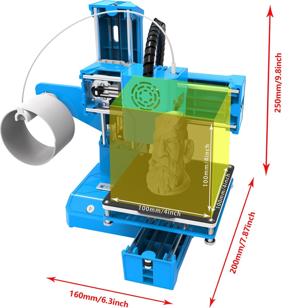 3D Printer - 3D Printers - Pla - Tpu - 3D Mini Printer - Compacte 3D Mini Printer — afbeelding 4