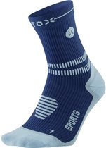 STOX Energy Socks - Sportsokken voor Mannen, Premium Compressiesokken, Gerichte ondersteuning en stabiliteit, Vermindert het risico op blessures, Verlichting voor zwellingen en pijn, Enkelsokken