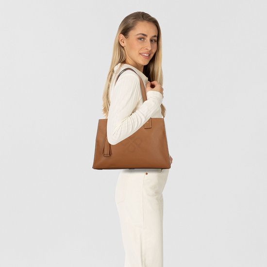 PICARD Sac à épaule Peephole City Shopper Cognac Brun