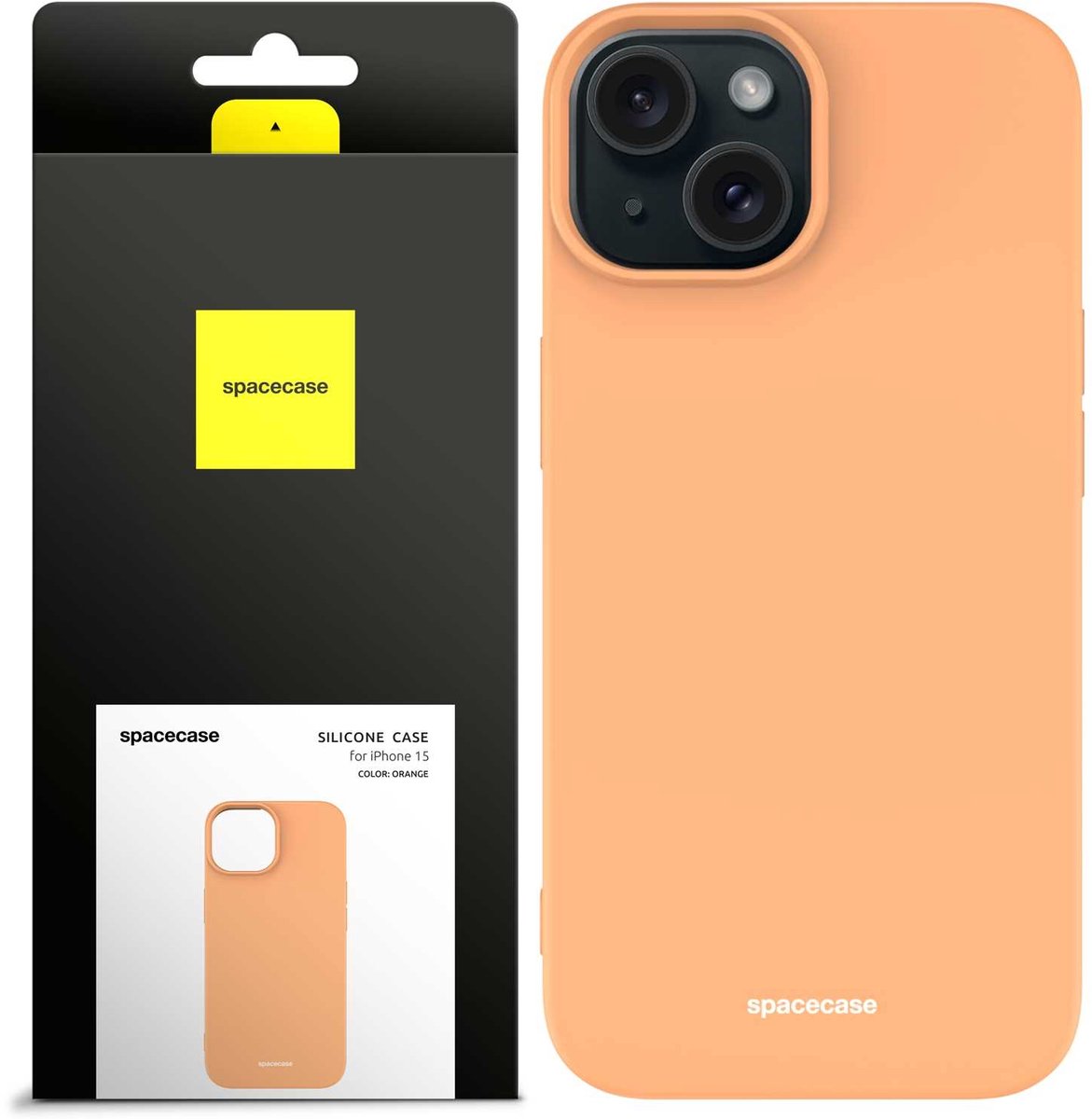 Spacecase Siliconen Hoesje Voor Iphone 15 Oranje