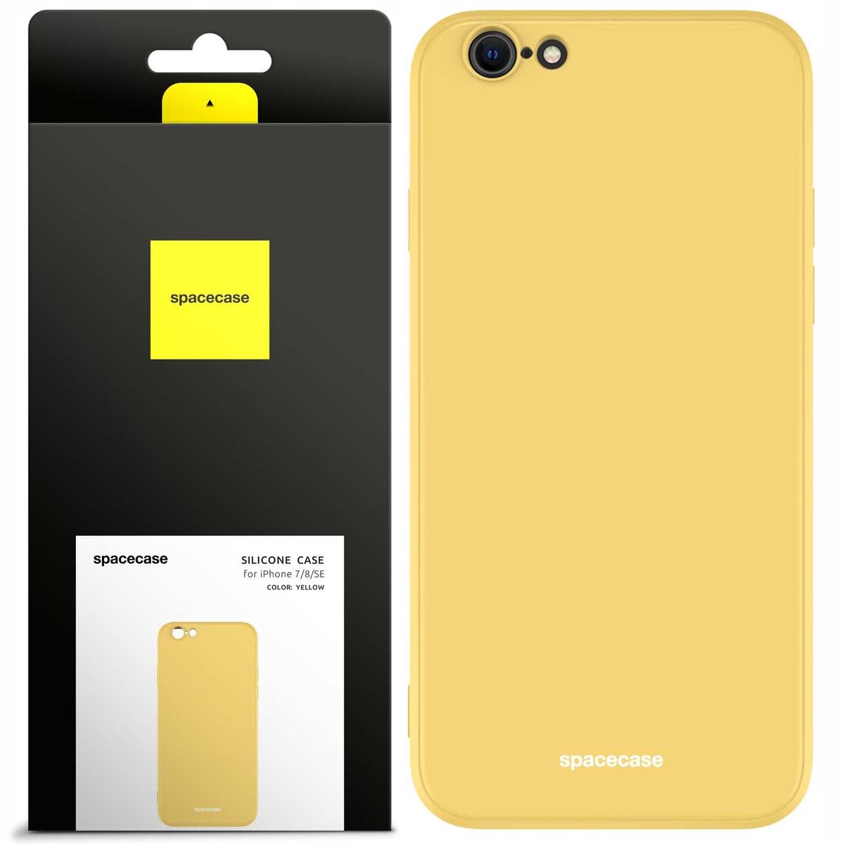 Spacecase Siliconen Hoesje Voor Iphone 7 8 Se Geel Beschermend