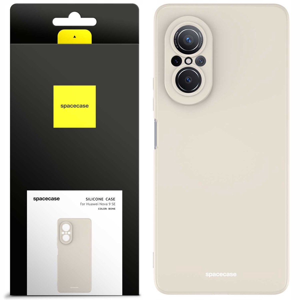 Spacecase Siliconen Case Cover Voor Huawei Nova 9 Se Bone