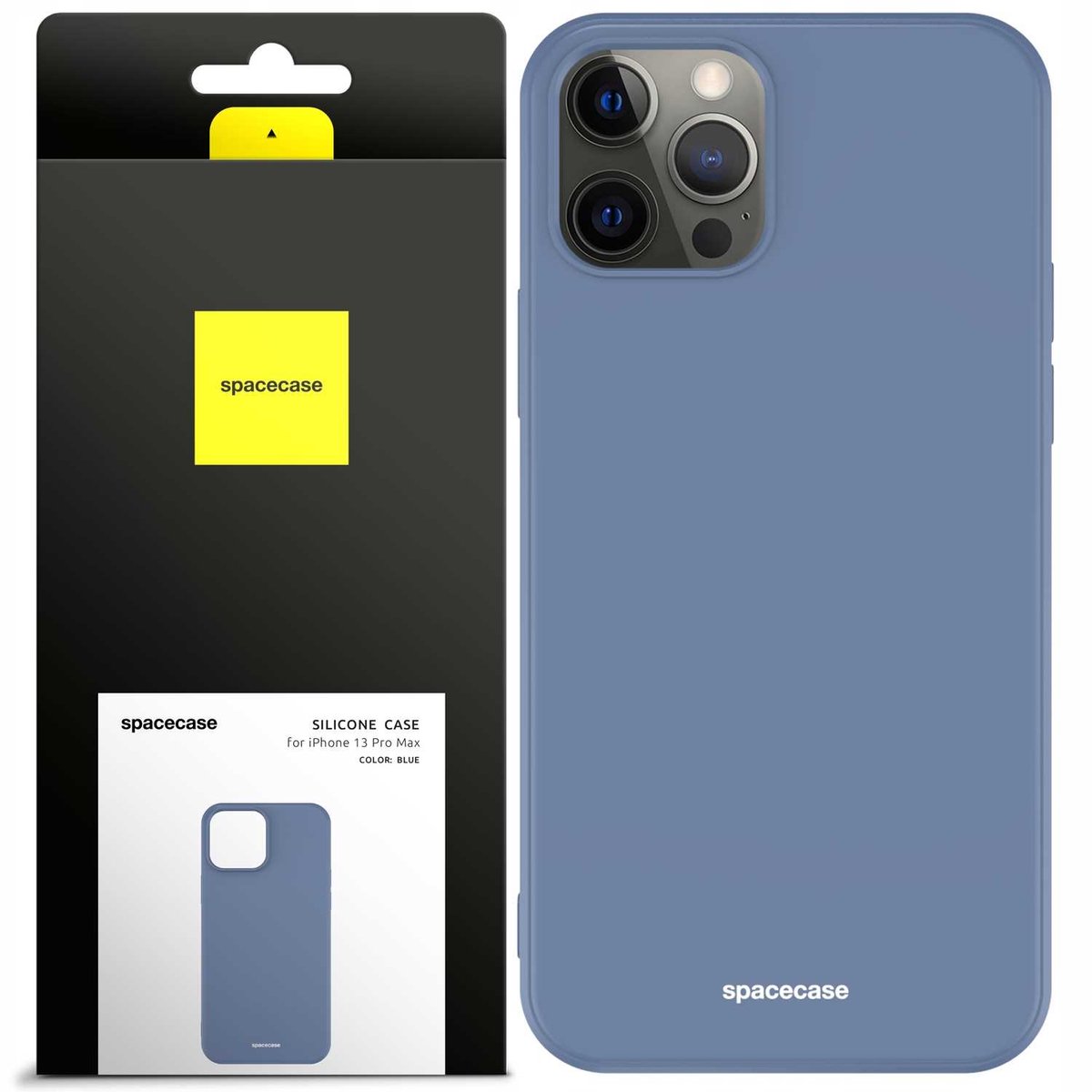 Spacecase Siliconen Hoesje Voor Iphone 13 Pro Max Blauw