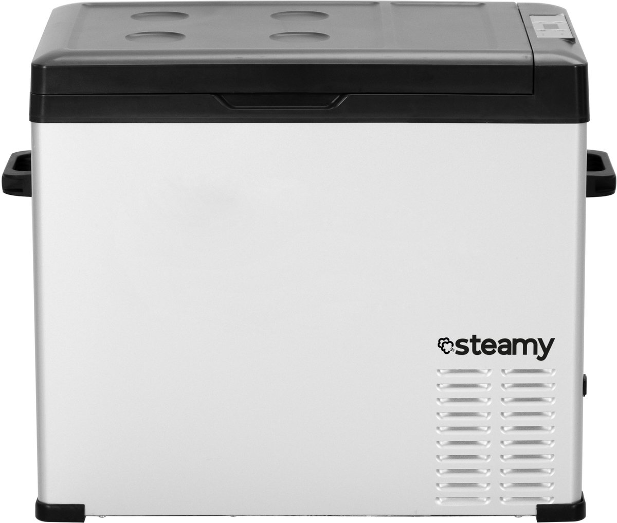 Steamy-E Single Zone Elektrische Compressor Koelbox - Single Zone - 44 liter - 12V en 230V - voor auto en camping - Zilver – foto 2