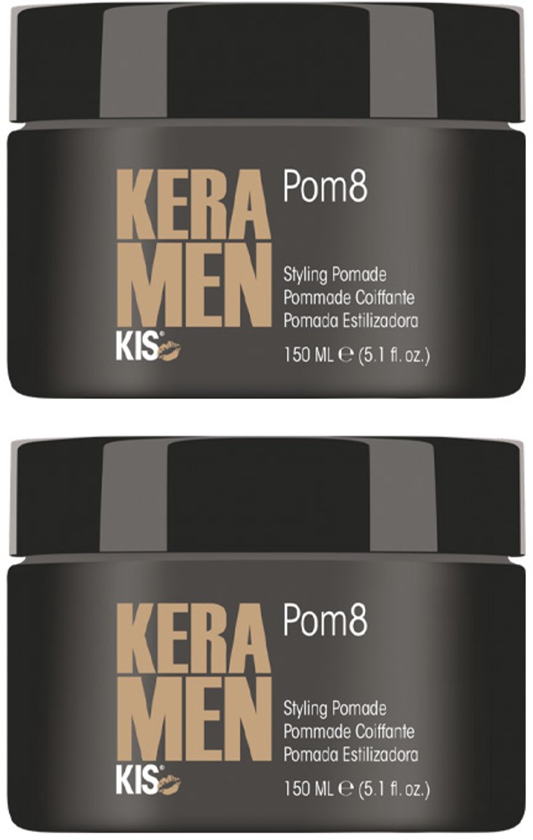 KIS Keramen Pom8 - Styling Pomade 2x150 ml