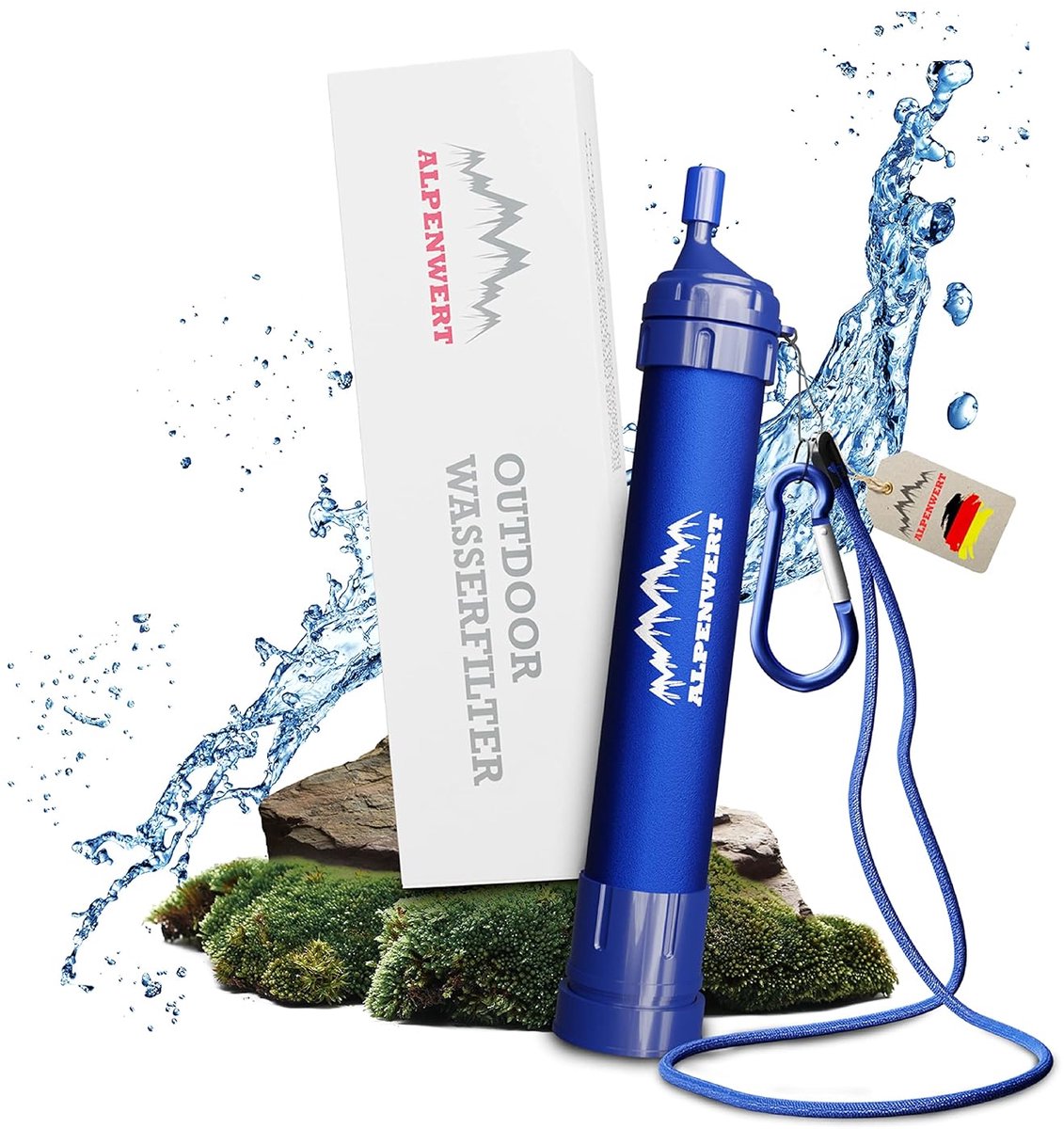 Waterfilter voor Buiten – Drinkwaterfilter tot 4000 Liters, Verwijdert 99,99% Ziektekiemen en Bacteriën