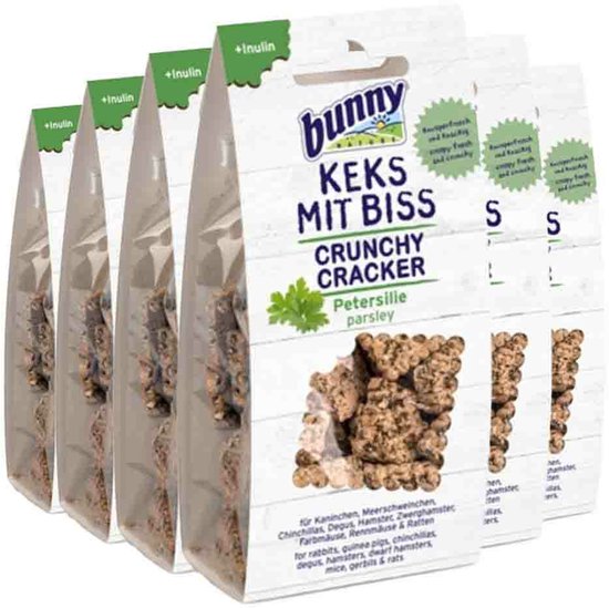 Bunny Nature Crunchy Cracker Peterselie - 6 x 50 gr - Voordeelverpakking