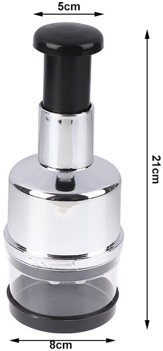 Handmatige groentehakker - Eenvoudig en snel voedsel hakken - Multifunctionele en moeiteloze voedsel hakmolen met 6 messen - Multihakker - blender - mixer - hakmolen - hakmolen - uiensnijder - chopper - 63201 van aayan — afbeelding 4
