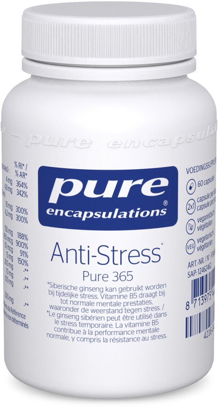 Pure Encapsulations Anti-Stress | Verlicht het pure leven 60 Capsules