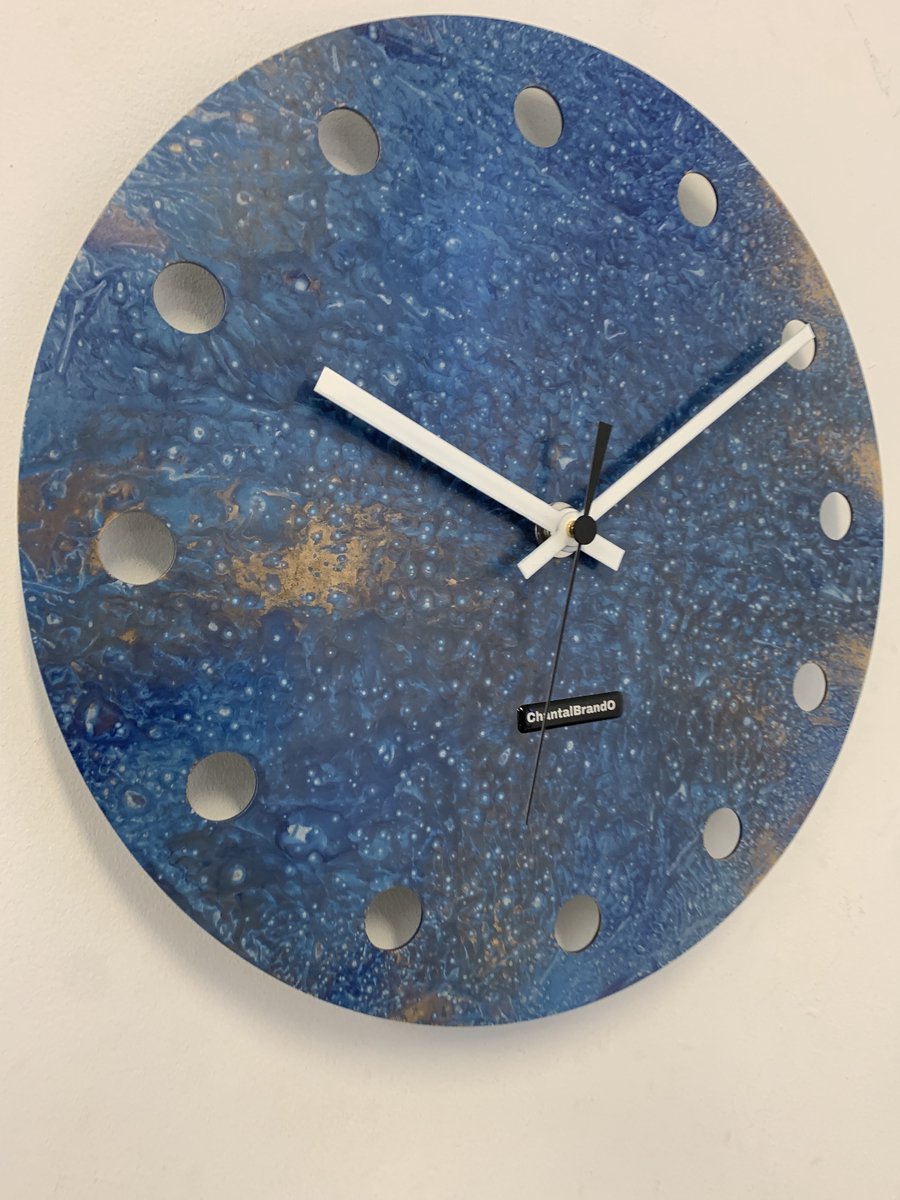 MOSACLOCK BLUE LABEL Wandklok Modern Industrieel Design