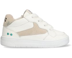 BunniesJR 225254-500 Jongens Lage Sneakers - Wit/Beige - Suède - Veters