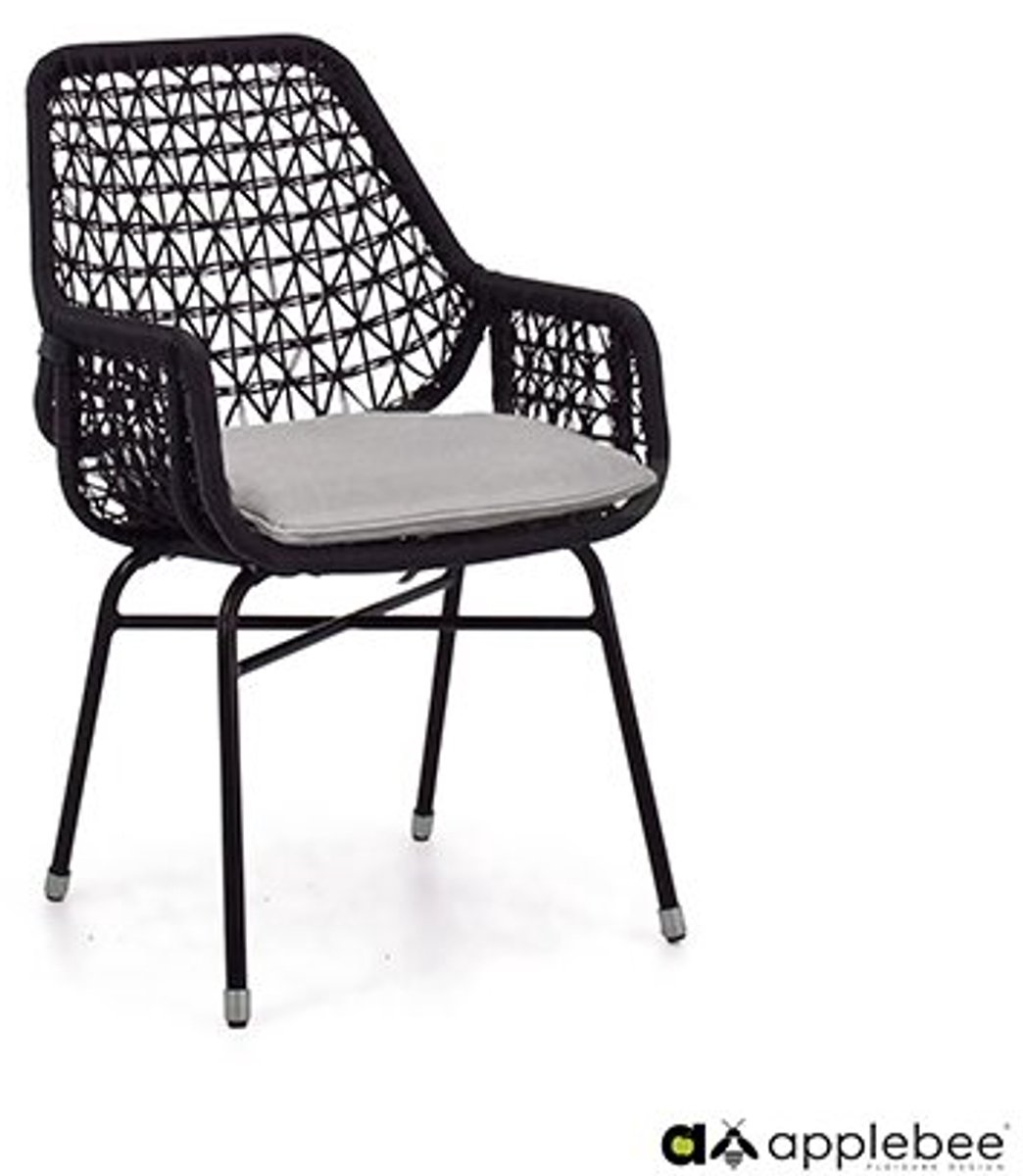 Apple Bee Zara Tuinstoel - Black