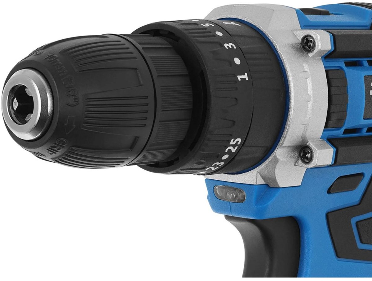GEKO Accu boormachine met slagfunctie - 21V - 2 accu's - Compact en krachtig – foto 3