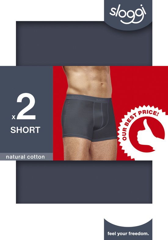 Sloggi Short 24/7 Antraciet - Maat S