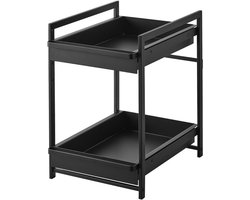 Yamazaki Keukenkast Organizer - 2 niveaus - Tower - Zwart