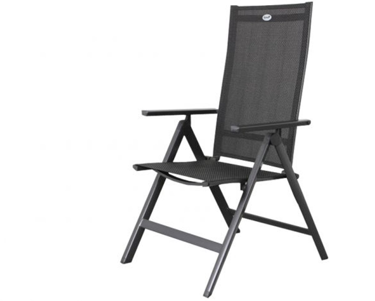 Hartman Napoli/Kings 4-persoons verstelbare tuinset 180x100 cm. - Antraciet – foto 8