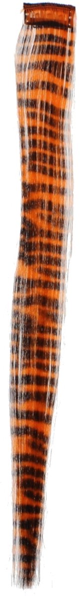 Zac's Alter Ego - Zebra print Haarextensie - Oranje