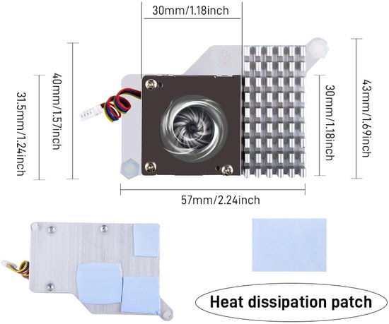 GeeekPi 9 lagen acryl behuizing met officiële Raspberry Pi 5 Active GeeekPi 9 lagen acryl behuizing met officiële Raspberry Pi 5 Active