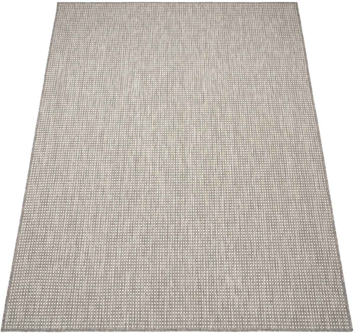 flycarpets Binnen & Buitenkleed Nacira Laagpolig Vloerkleed - Grijs