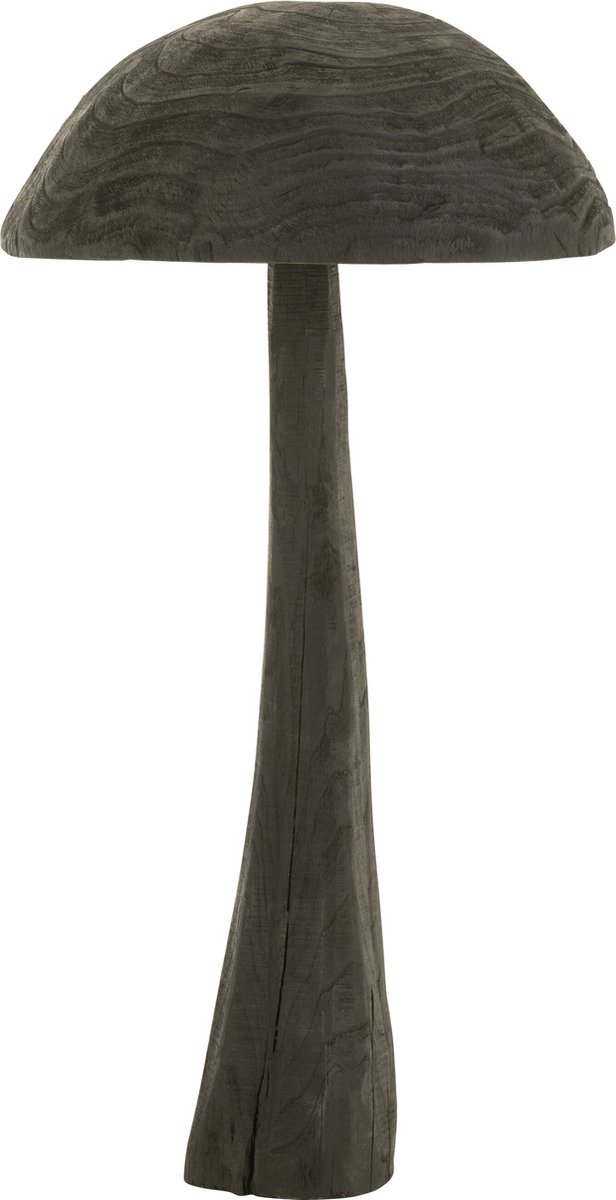 Paddenstoel Hout Zwart Large