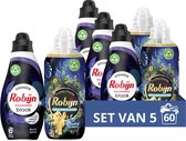 Bol.com Robijn Black Velvet Wasmiddel en Beautiful Mystery Wasverzachter - 60 wasbeurten - Voordeelverpakking aanbieding