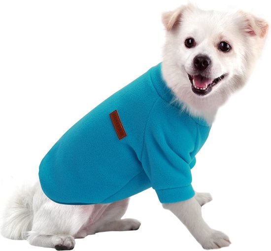 Gooby Stretch fleece vest, hondentrui, mosgroen, XS, warme pullover