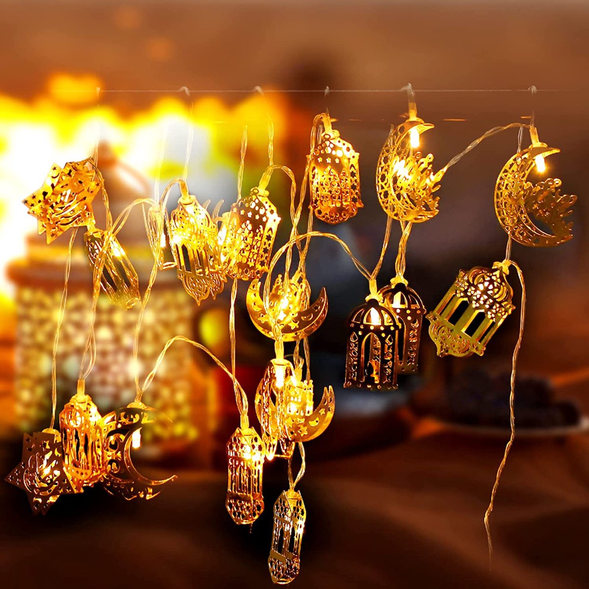 Décoration LED Ramadan décoration 2M - décorations et lumières - guirlande  lumineuse