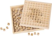 ZaciaToys Houten letter puzzel ABC - Alfabet leerspel - Educatief houten speelgoed