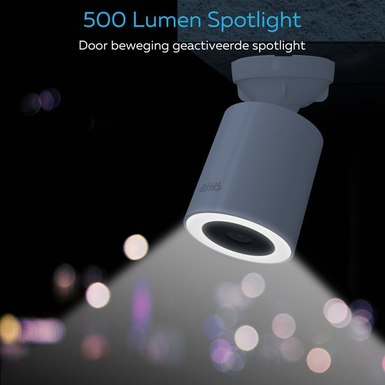 Calex Outdoor Spotlight Camera - 2K Beveiligingscamera Met Nachtzicht Bewaking Voor Buiten