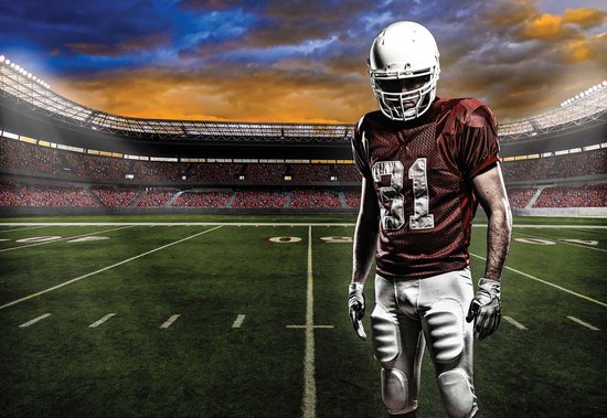 Fotobehang American Football Stadium | XXXL - 416cm x 254cm | 130g/m2 Vlies