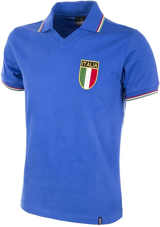 COPA - Italië World Cup 1982 Retro Voetbal Shirt - S - Blauw